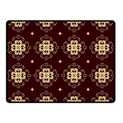 Seamless Ornament Symmetry Lines Double Sided Fleece Blanket (small) 