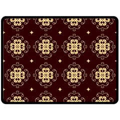 Seamless Ornament Symmetry Lines Double Sided Fleece Blanket (large) 