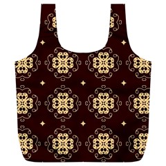 Seamless Ornament Symmetry Lines Full Print Recycle Bags (l) 