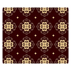 Seamless Ornament Symmetry Lines Double Sided Flano Blanket (small) 