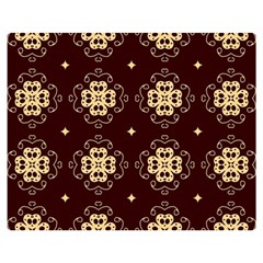 Seamless Ornament Symmetry Lines Double Sided Flano Blanket (medium) 