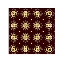 Seamless Ornament Symmetry Lines Small Satin Scarf (square)