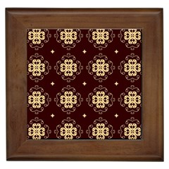 Seamless Ornament Symmetry Lines Framed Tiles