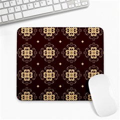 Seamless Ornament Symmetry Lines Large Mousepads