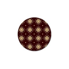 Seamless Ornament Symmetry Lines Golf Ball Marker