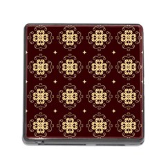 Seamless Ornament Symmetry Lines Memory Card Reader (square)