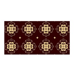 Seamless Ornament Symmetry Lines Satin Wrap