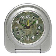 Vintage Background Green Leaves Travel Alarm Clocks