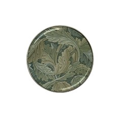 Vintage Background Green Leaves Hat Clip Ball Marker