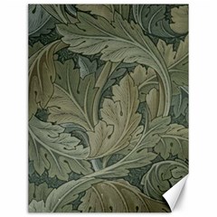 Vintage Background Green Leaves Canvas 12  X 16   by Simbadda