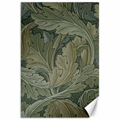 Vintage Background Green Leaves Canvas 20  X 30   by Simbadda