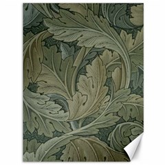 Vintage Background Green Leaves Canvas 36  X 48  