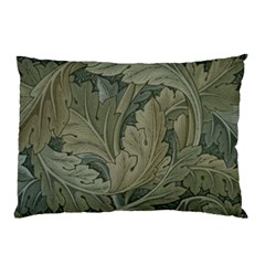 Vintage Background Green Leaves Pillow Case (two Sides)