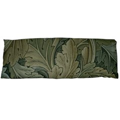 Vintage Background Green Leaves Body Pillow Case (dakimakura) by Simbadda