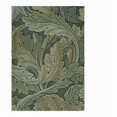 Vintage Background Green Leaves Small Garden Flag (two Sides)