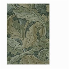 Vintage Background Green Leaves Large Garden Flag (two Sides) by Simbadda