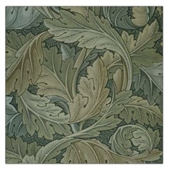 Vintage Background Green Leaves Large Satin Scarf (square)