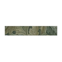 Vintage Background Green Leaves Flano Scarf (mini)