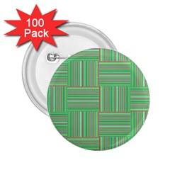 Geometric Pinstripes Shapes Hues 2 25  Buttons (100 Pack) 