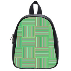 Geometric Pinstripes Shapes Hues School Bags (small) 