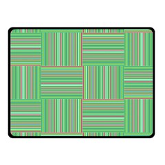 Geometric Pinstripes Shapes Hues Fleece Blanket (small)