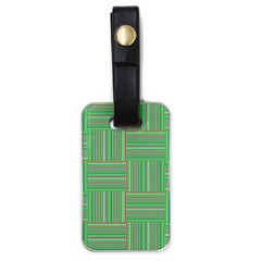 Geometric Pinstripes Shapes Hues Luggage Tags (one Side) 