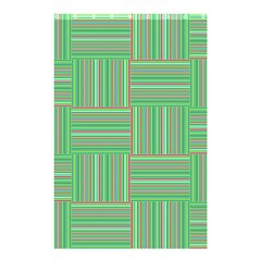 Geometric Pinstripes Shapes Hues Shower Curtain 48  X 72  (small) 