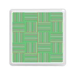 Geometric Pinstripes Shapes Hues Memory Card Reader (square) 