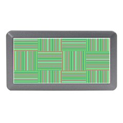 Geometric Pinstripes Shapes Hues Memory Card Reader (mini)