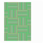 Geometric Pinstripes Shapes Hues Small Garden Flag (Two Sides) Front