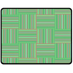 Geometric Pinstripes Shapes Hues Double Sided Fleece Blanket (medium) 