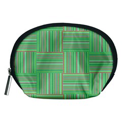 Geometric Pinstripes Shapes Hues Accessory Pouches (medium) 