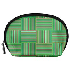 Geometric Pinstripes Shapes Hues Accessory Pouches (large) 