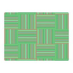 Geometric Pinstripes Shapes Hues Double Sided Flano Blanket (mini)  by Simbadda