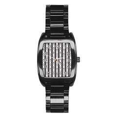 Pattern  Stainless Steel Barrel Watch