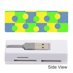 Abric Cotton Bright Blue Lime Memory Card Reader (stick) 