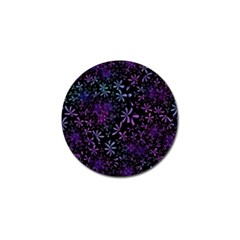 Retro Flower Pattern Design Batik Golf Ball Marker (10 Pack)