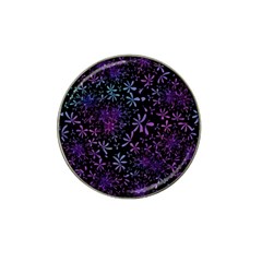 Retro Flower Pattern Design Batik Hat Clip Ball Marker