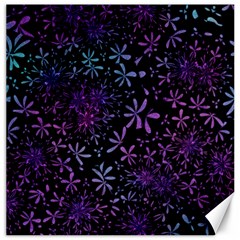 Retro Flower Pattern Design Batik Canvas 16  X 16  