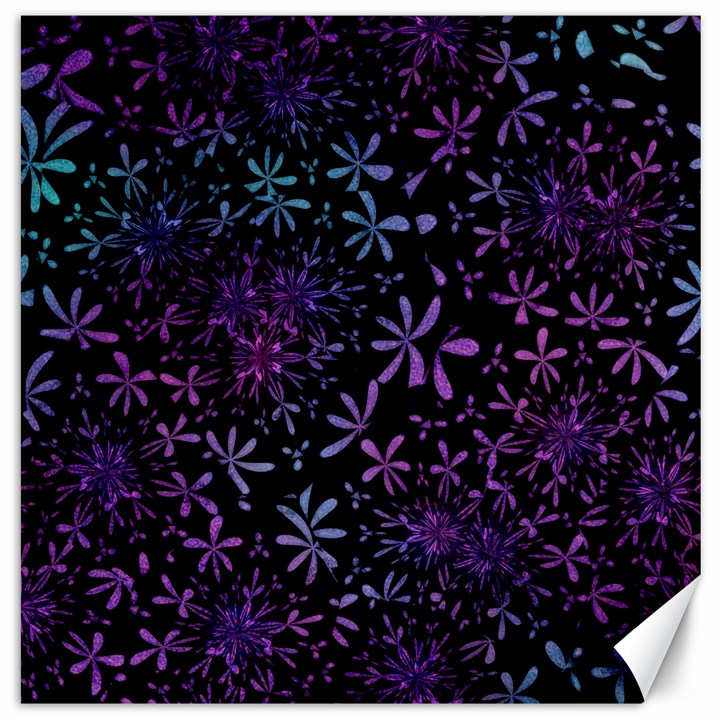 Retro Flower Pattern Design Batik Canvas 20  x 20  