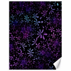 Retro Flower Pattern Design Batik Canvas 18  X 24  