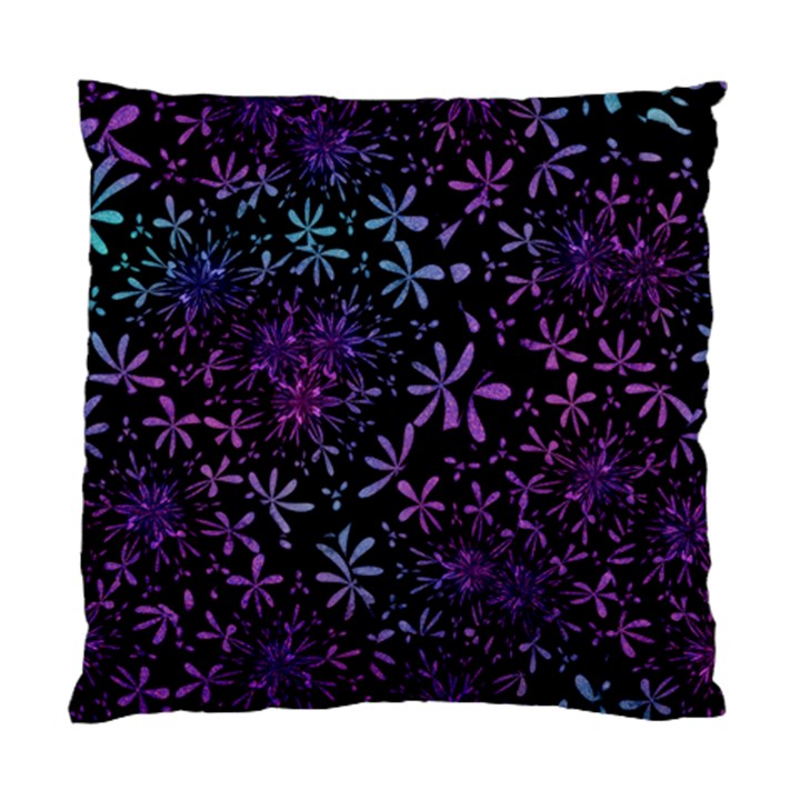 Retro Flower Pattern Design Batik Standard Cushion Case (Two Sides)