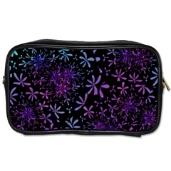 Retro Flower Pattern Design Batik Toiletries Bags