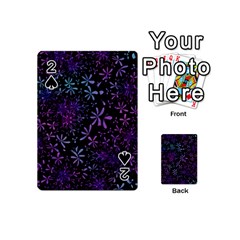 Retro Flower Pattern Design Batik Playing Cards 54 (mini)  by Simbadda