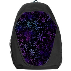 Retro Flower Pattern Design Batik Backpack Bag by Simbadda