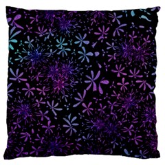 Retro Flower Pattern Design Batik Standard Flano Cushion Case (one Side)