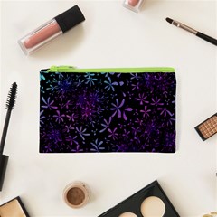 Retro Flower Pattern Design Batik Cosmetic Bag (xs)