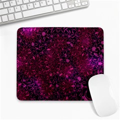 Retro Flower Pattern Design Batik Large Mousepads by Simbadda