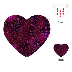 Retro Flower Pattern Design Batik Playing Cards (heart) 