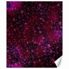 Retro Flower Pattern Design Batik Canvas 8  X 10 